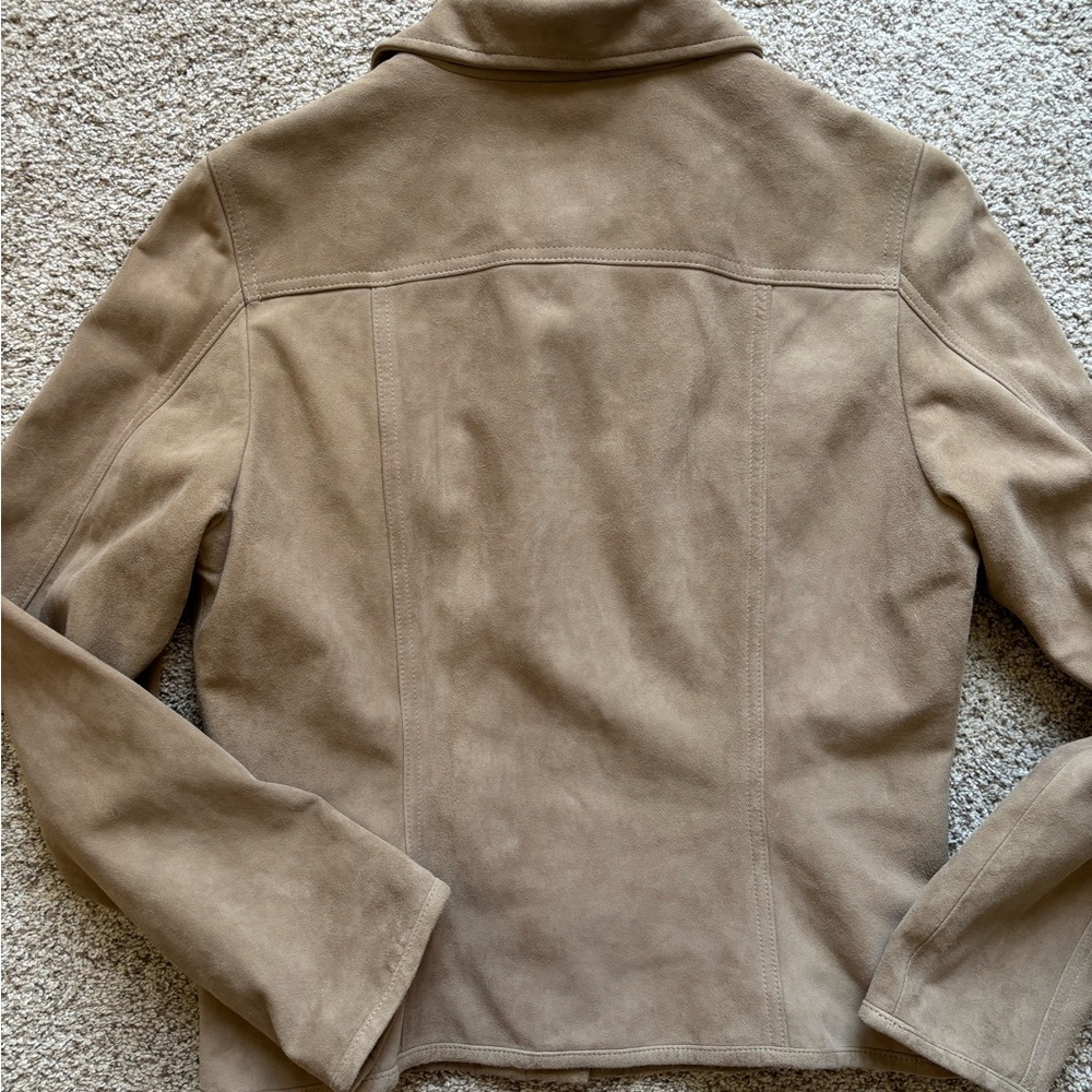 Faconnable Light Brown Suede Jacket - image 5